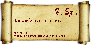 Hagymási Szilvia névjegykártya