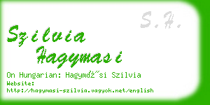 szilvia hagymasi business card